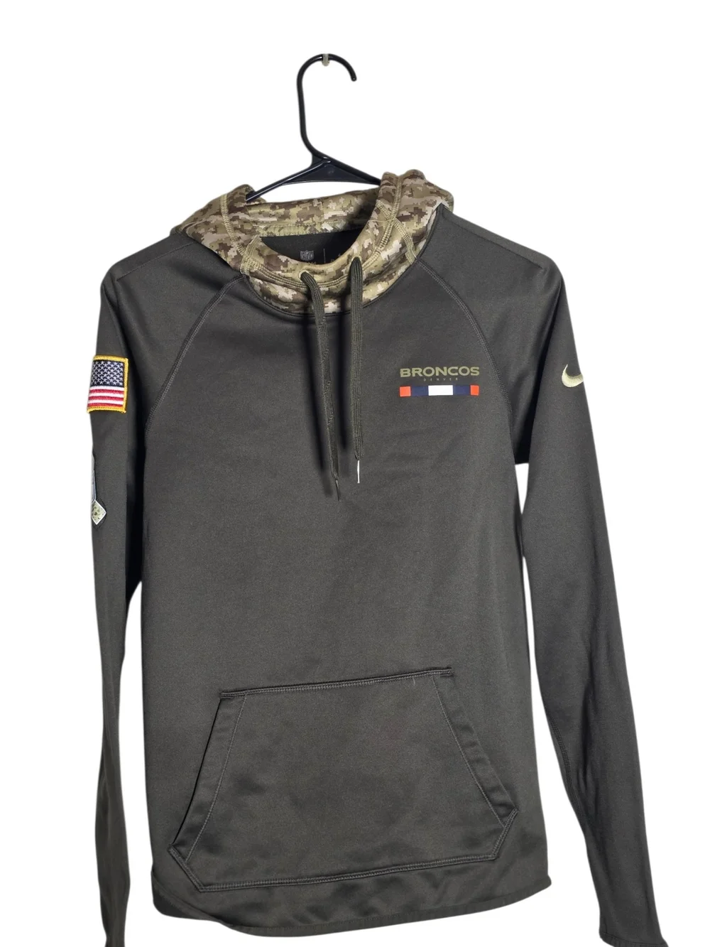 Nike NFL Denver Broncos Salute to Service Dri-FIT Hoodie XS